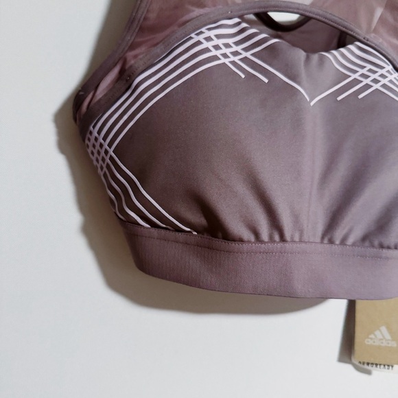 Adidas - Legacy Purple DRST Torch Sports Bra - Picture 4 of 5